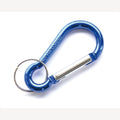Aluminium karabijnhaak blauw