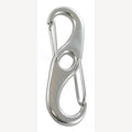 Dubbele karabijnhaak RVS 110 mm