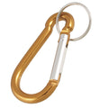Aluminium karabijnhaak goud