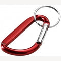 Aluminium karabijnhaak rood 60 mm
