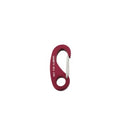 Aluminium karabijnhaak rood ovaal met veer 54 mm