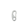 Aluminium karabijnhaak zilver ovaal met veer 54 mm