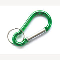 Aluminium karabijnhaak groen