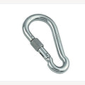 Karabijnhaak 120mm RVS met schroefsluiting