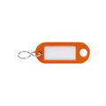Sleutelhanger oranje met etiket 100 stuks