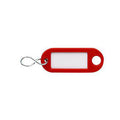 Sleutelhanger rood met etiket 100 stuks