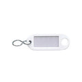 Sleutelhanger wit met etiket 100 stuks